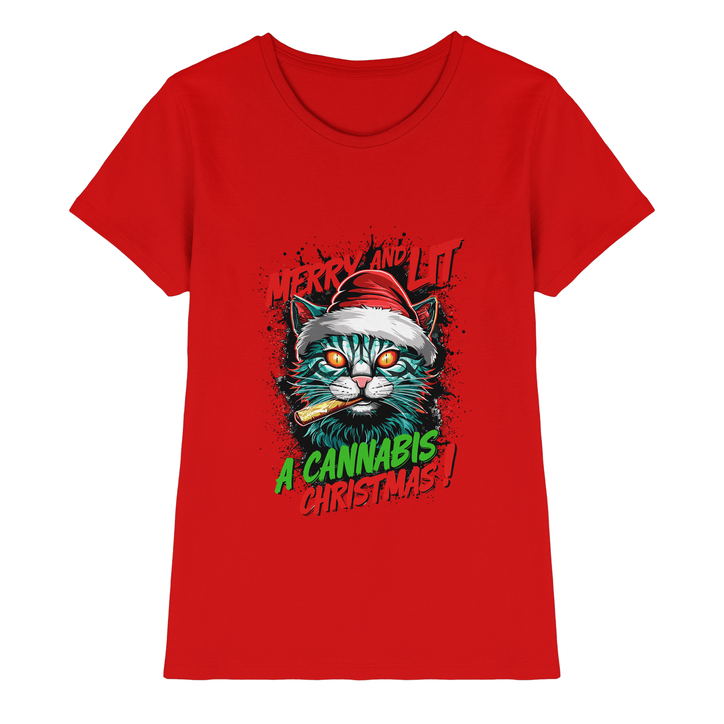 Cannabis Christmas - Ladies Premium Shirt