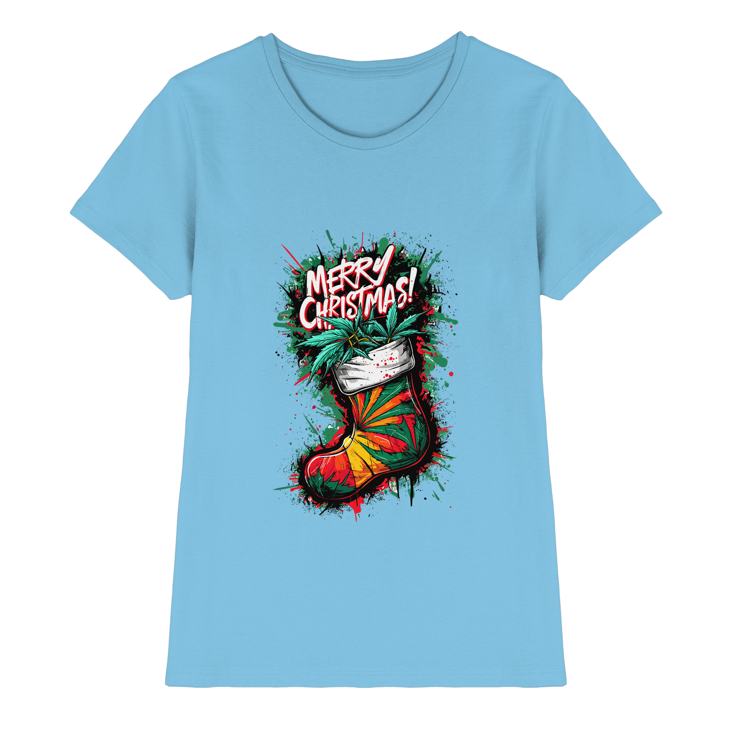 Christmas Boots - Ladies Premium Shirt