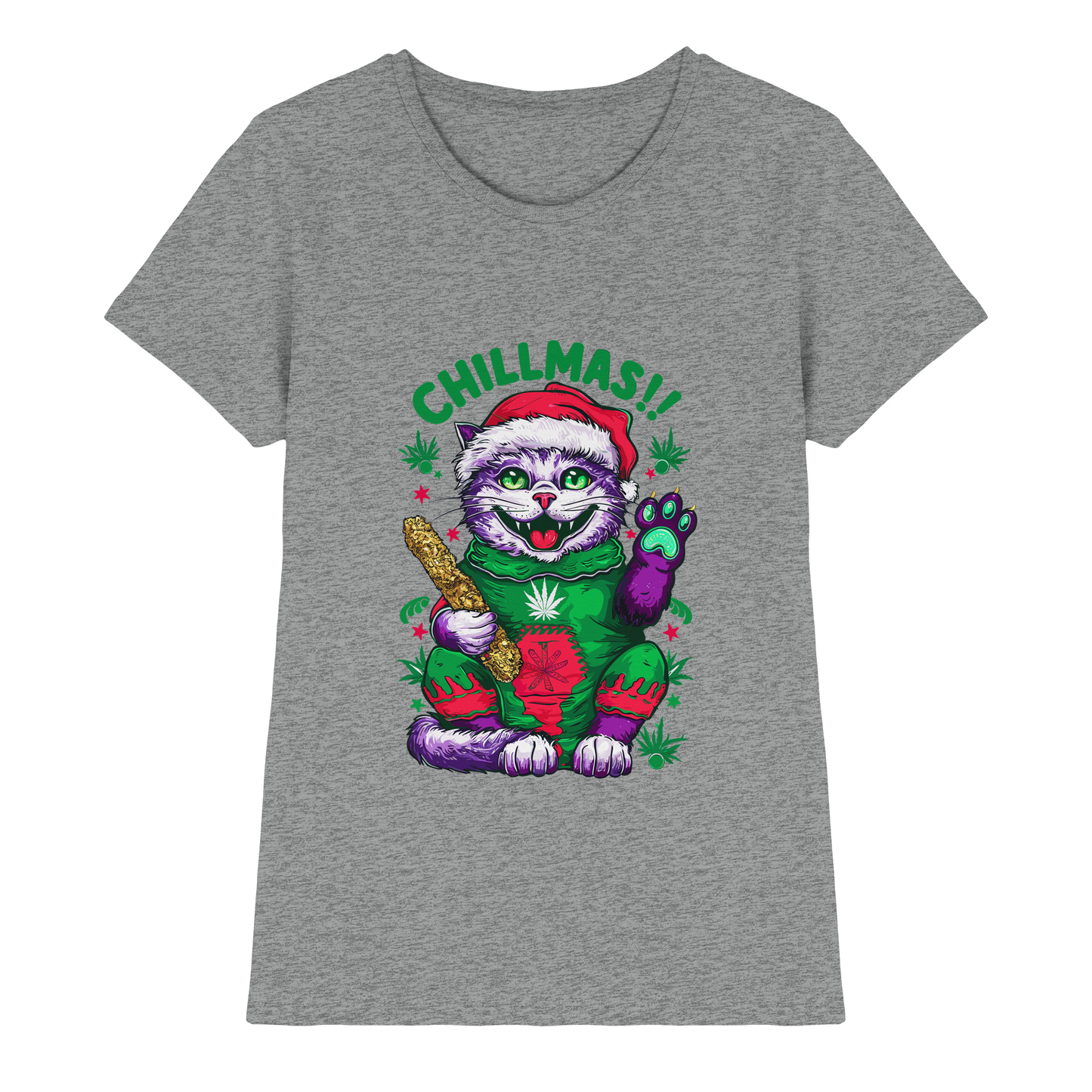 Chillmas Cat - Ladies Premium Shirt