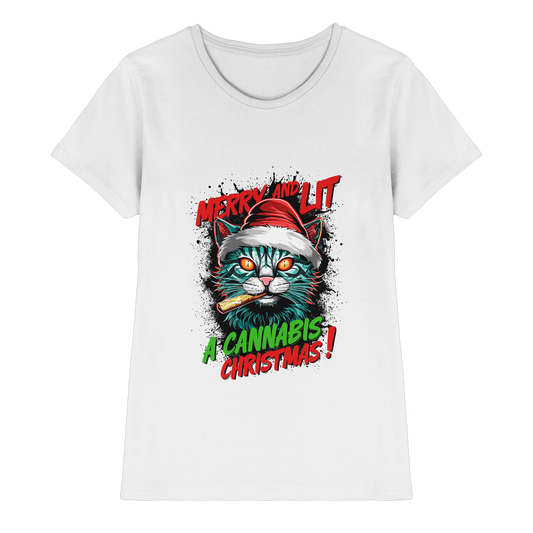 Cannabis Christmas - Ladies Premium Shirt