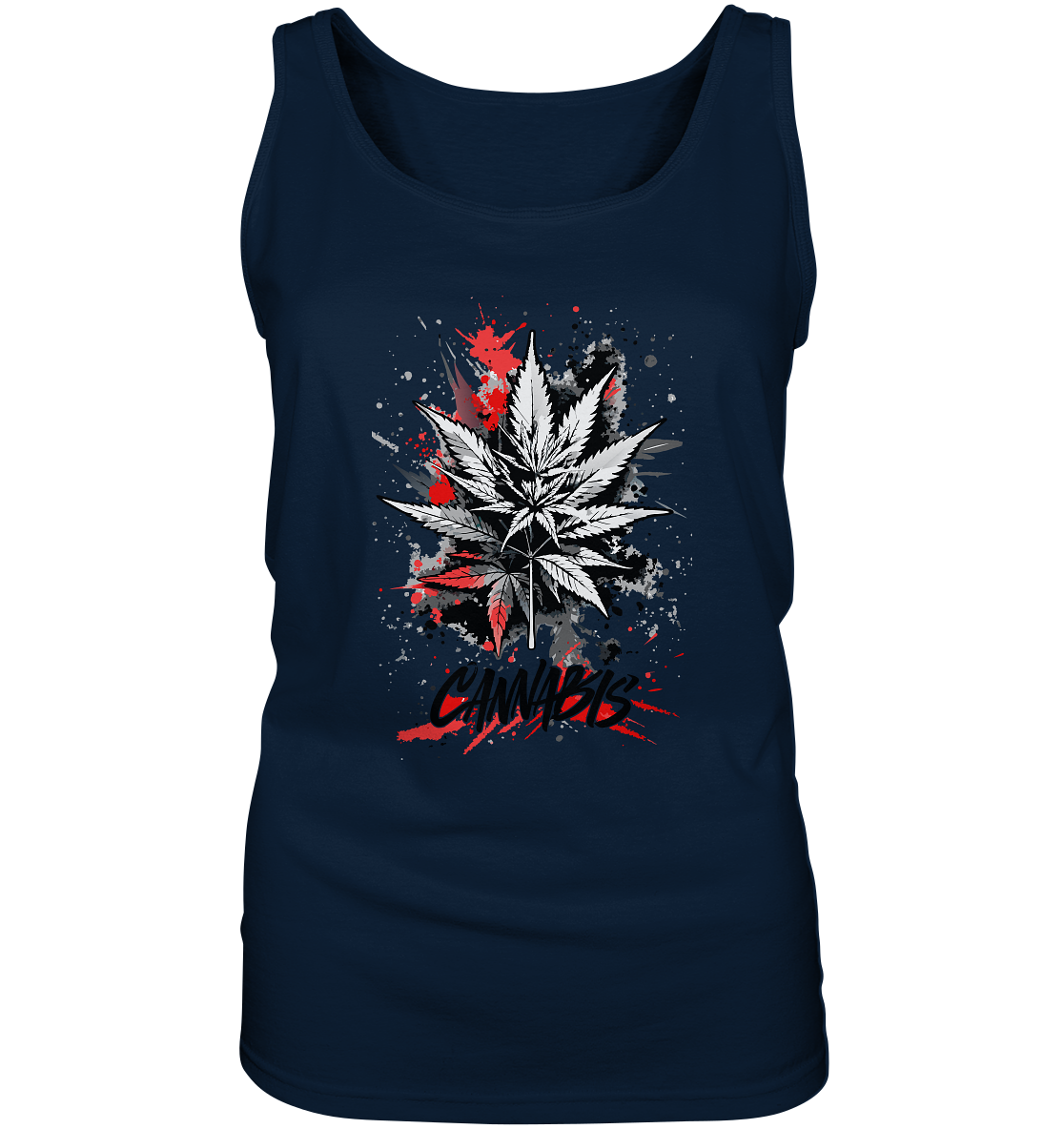 Red Cannabis - Ladies Tank-Top