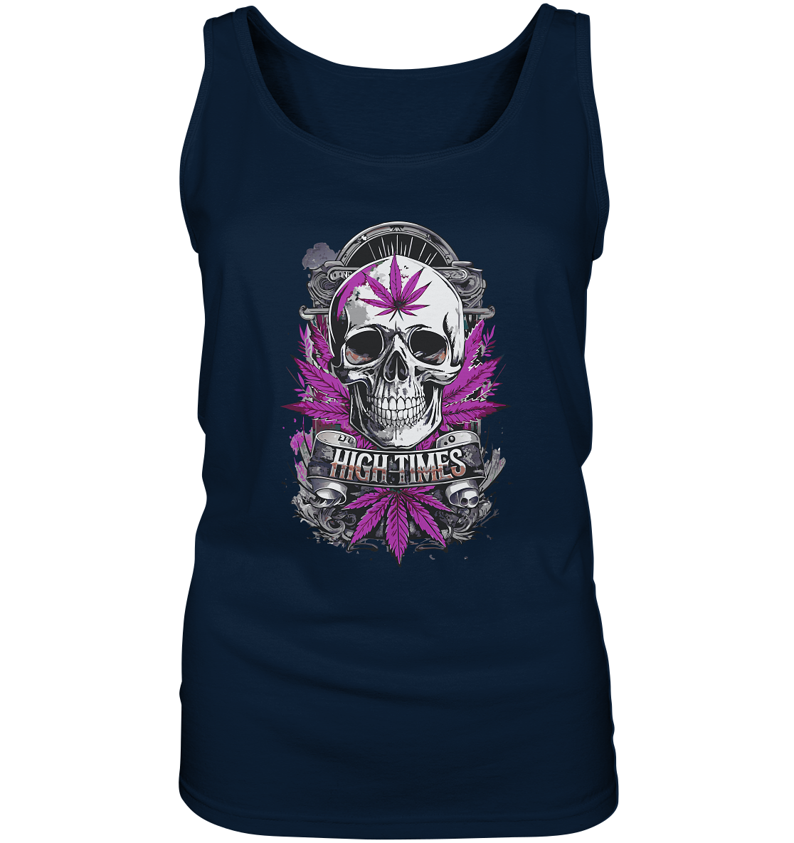 High Times Skull Purple - Ladies Tank-Top