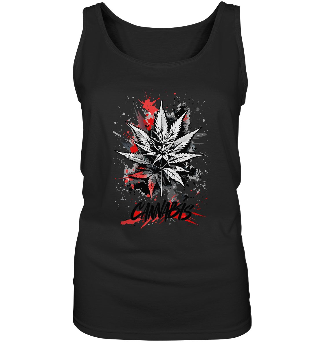 Red Cannabis - Ladies Tank-Top