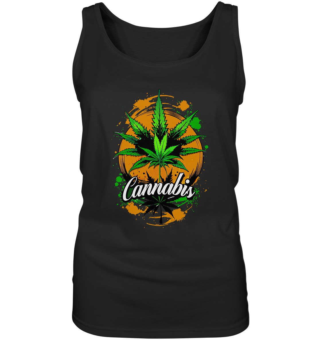 Orange Cannabis - Ladies Tank-Top
