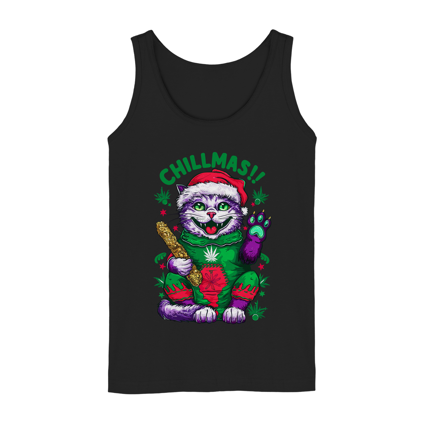 Chillmas Cat - Ladies Tank-Top