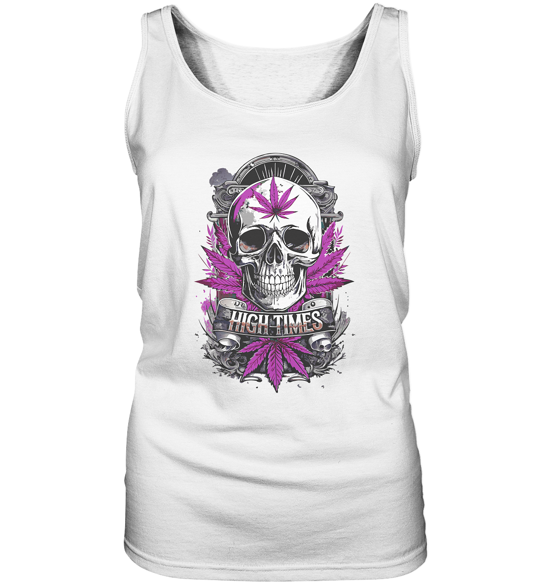 High Times Skull Purple - Ladies Tank-Top
