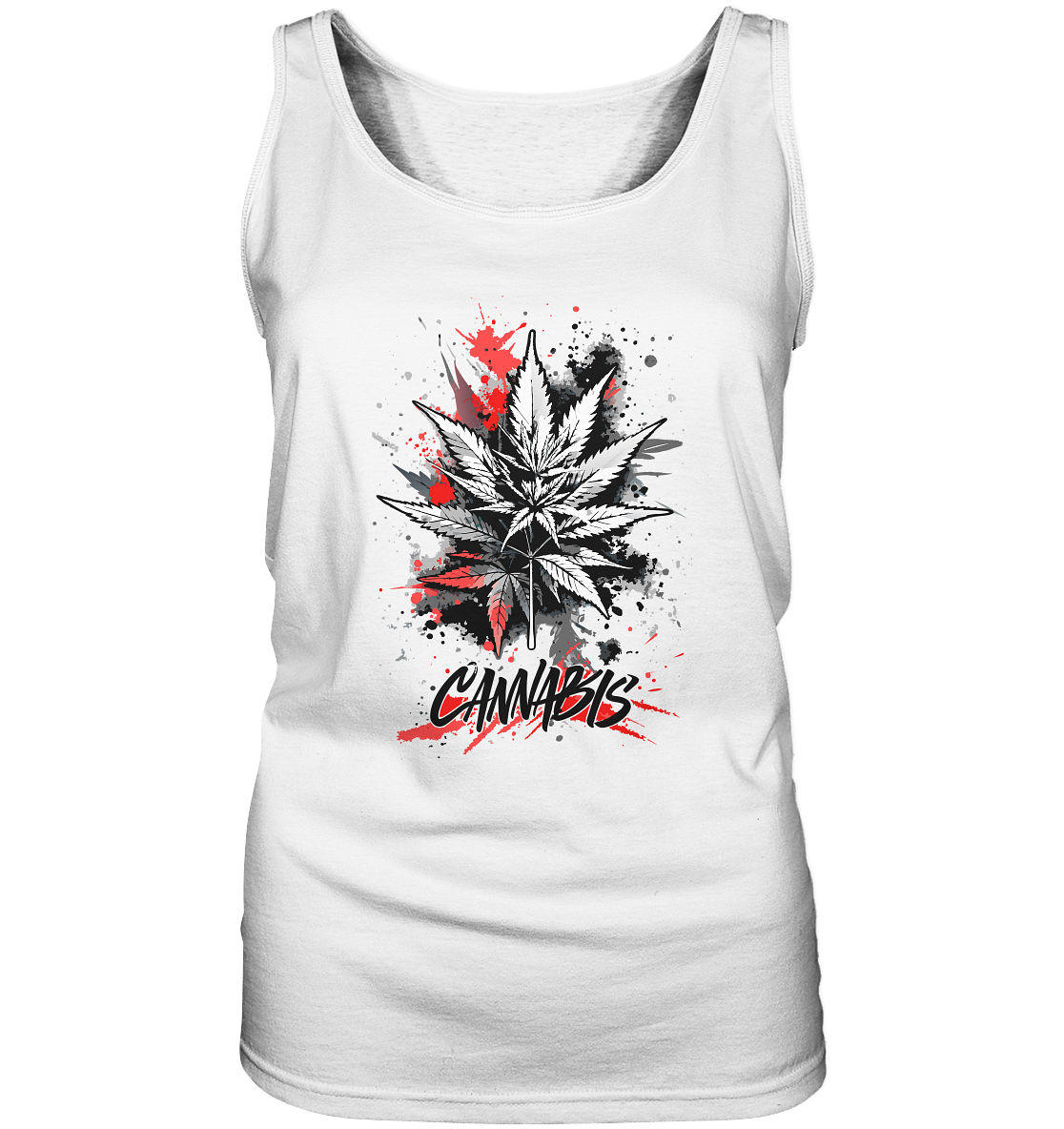 Red Cannabis - Ladies Tank-Top