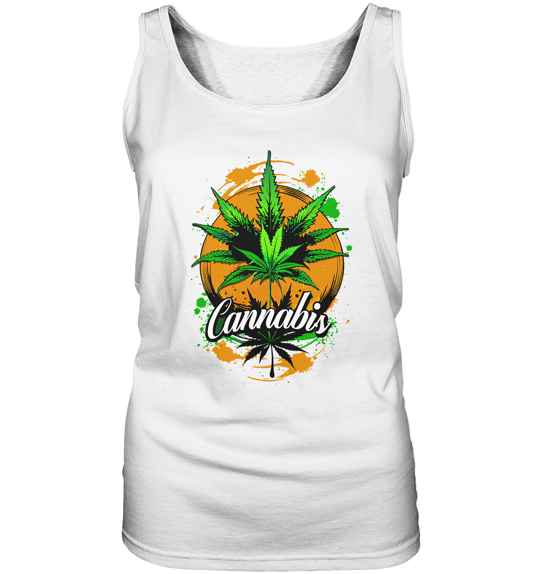 Orange Cannabis - Ladies Tank-Top