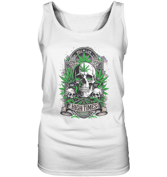 High Times Skull Green - Ladies Tank-Top