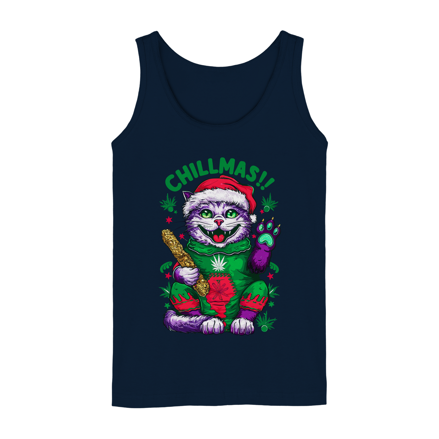 Chillmas Cat - Ladies Tank-Top