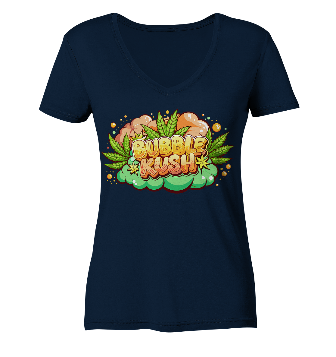 Bubble Kush - Ladies V-Neck Shirt