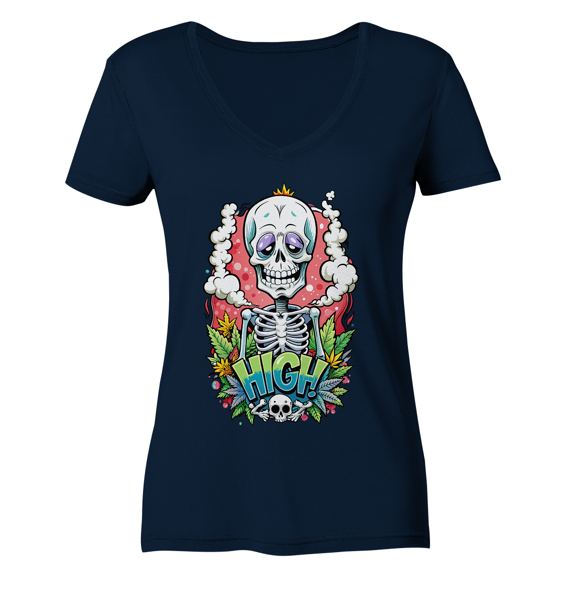 High Skelekton - Ladies V-Neck Shirt