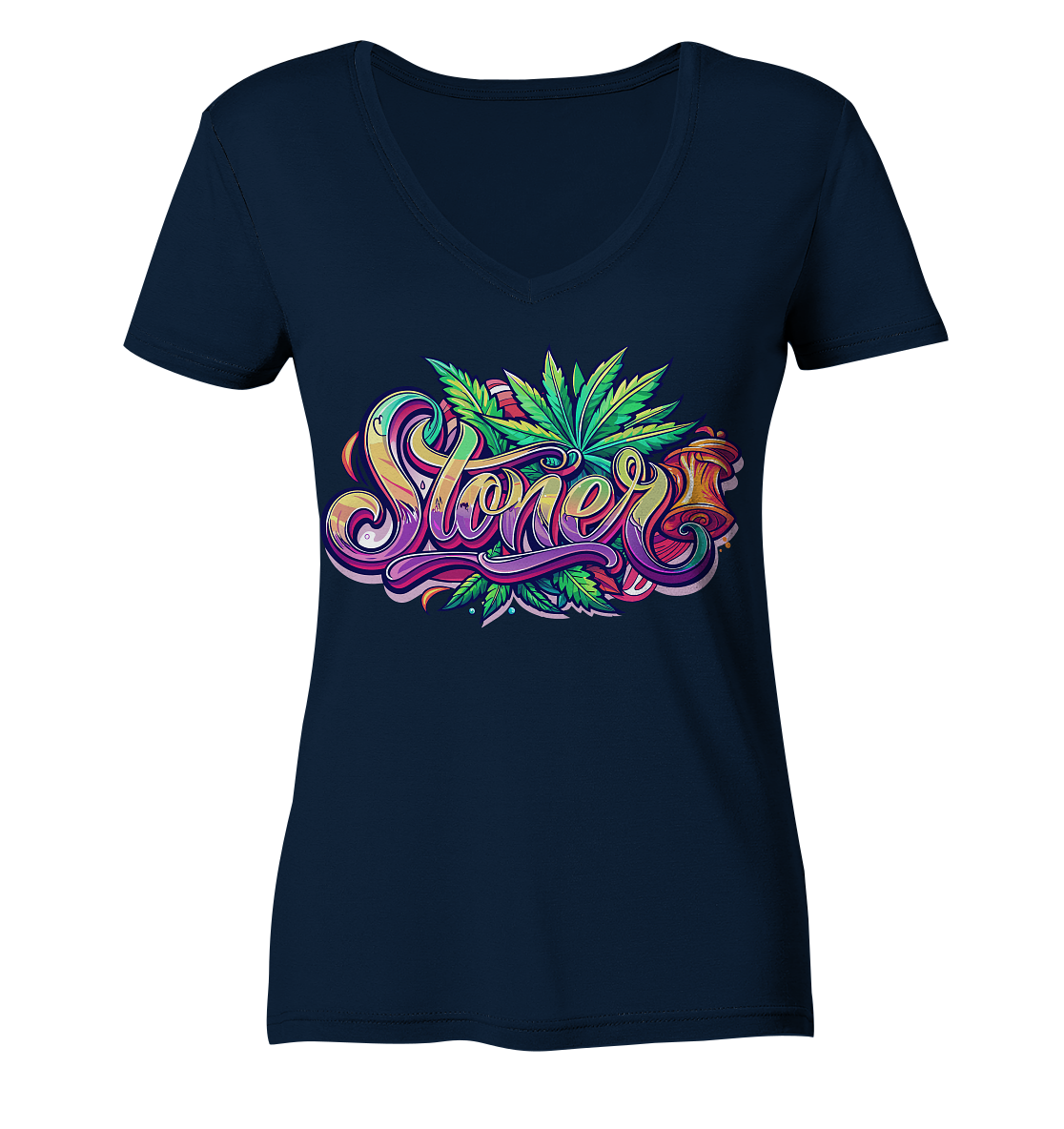 Color Stoner - Ladies V-Neck Shirt