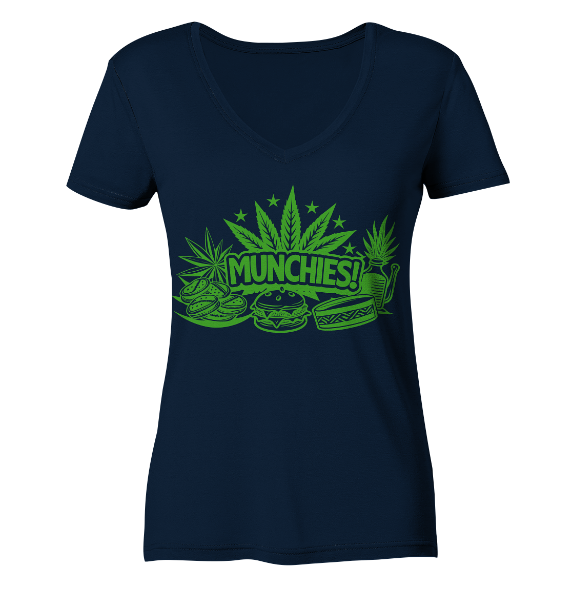 Munchies - Ladies V-Neck Shirt