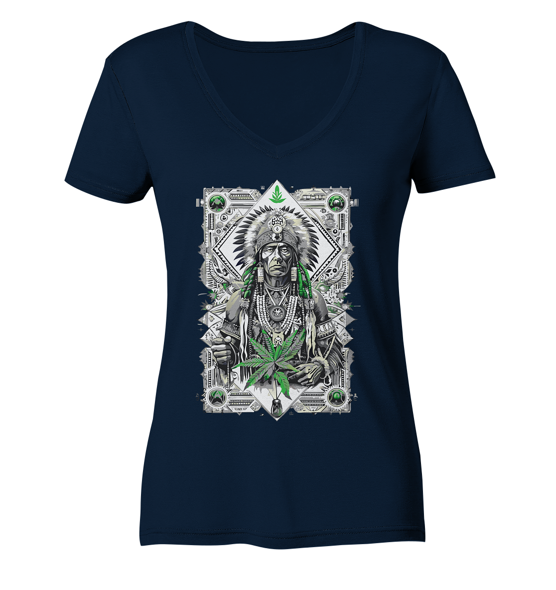 Indian - Ladies V-Neck Shirt