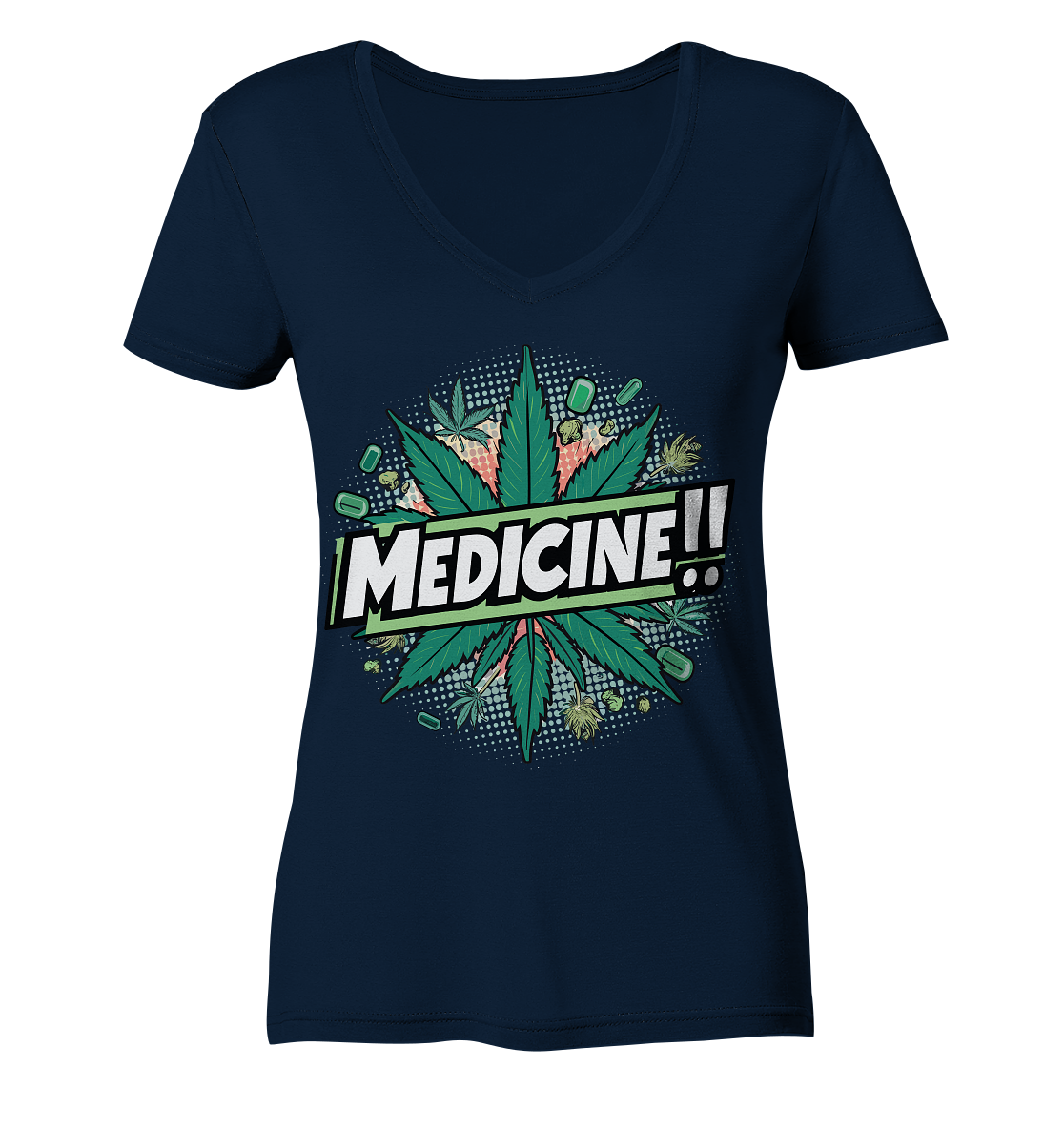 Medicine - Ladies V-Neck Shirt