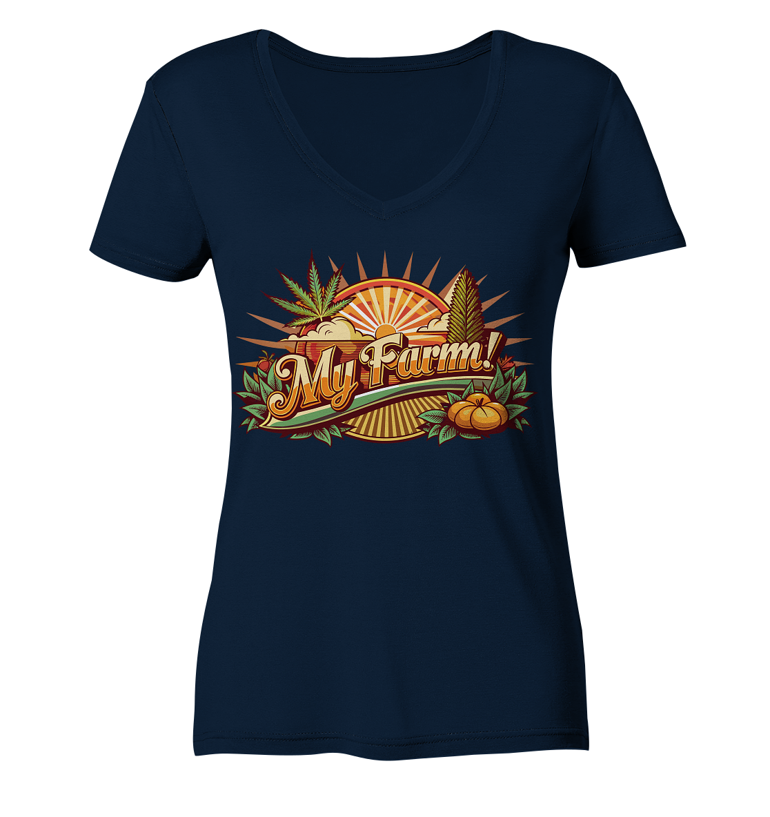 My Farm - Ladies V-Neck Shirt