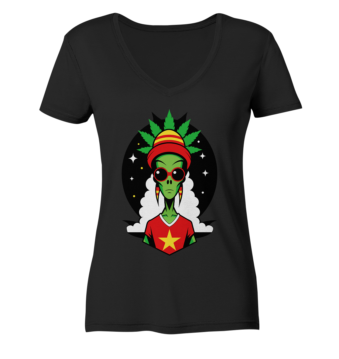 Alien - Ladies V-Neck Shirt