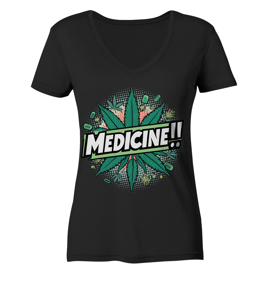 Medicine - Ladies V-Neck Shirt