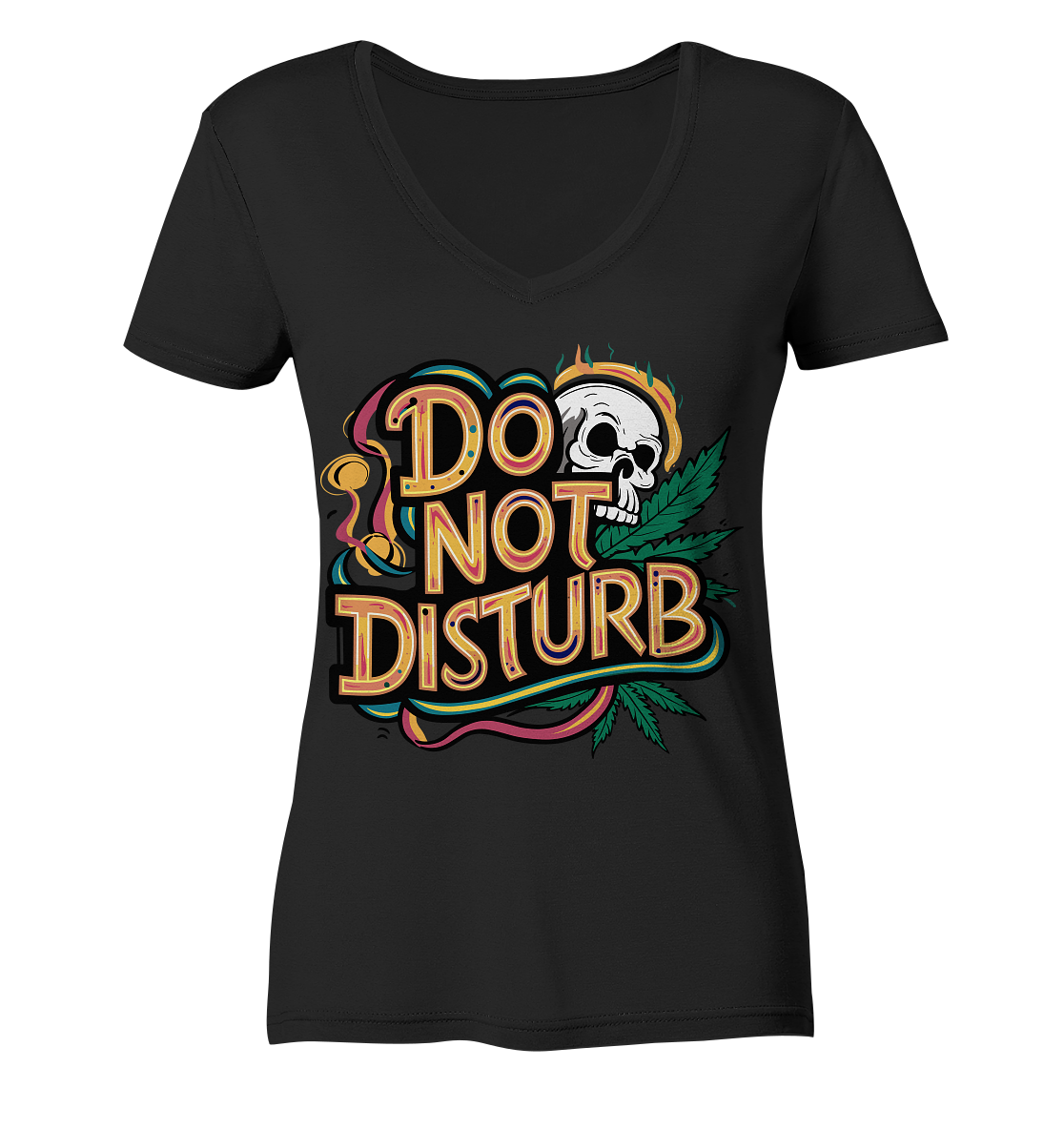 Do Not Disturb - Ladies V-Neck Shirt