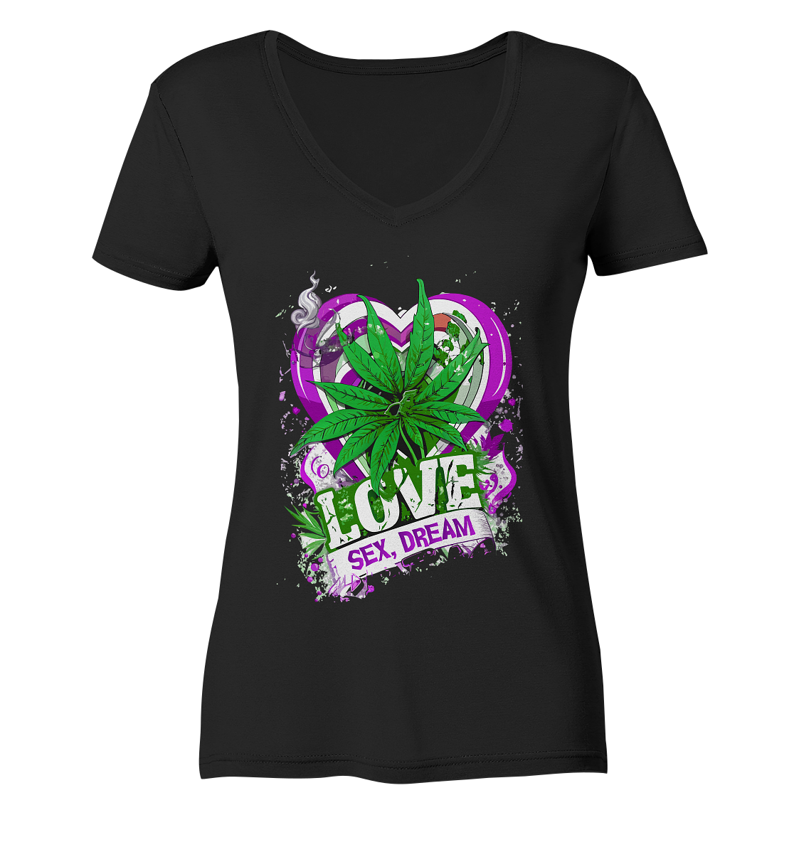 Love S#X Dream - Ladies V-Neck Shirt