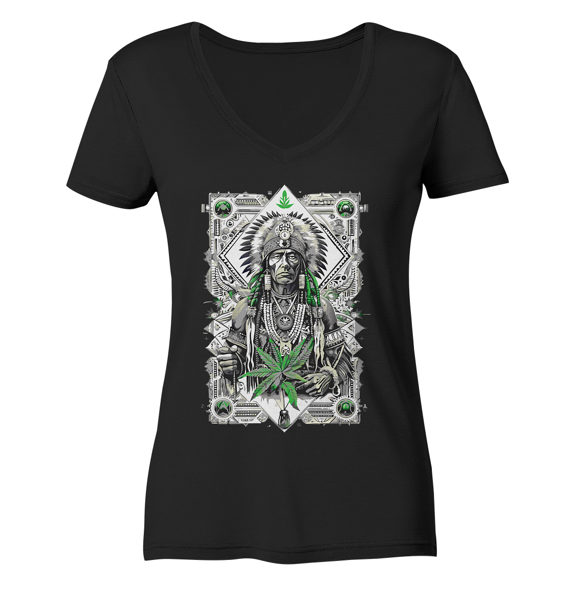 Indian - Ladies V-Neck Shirt