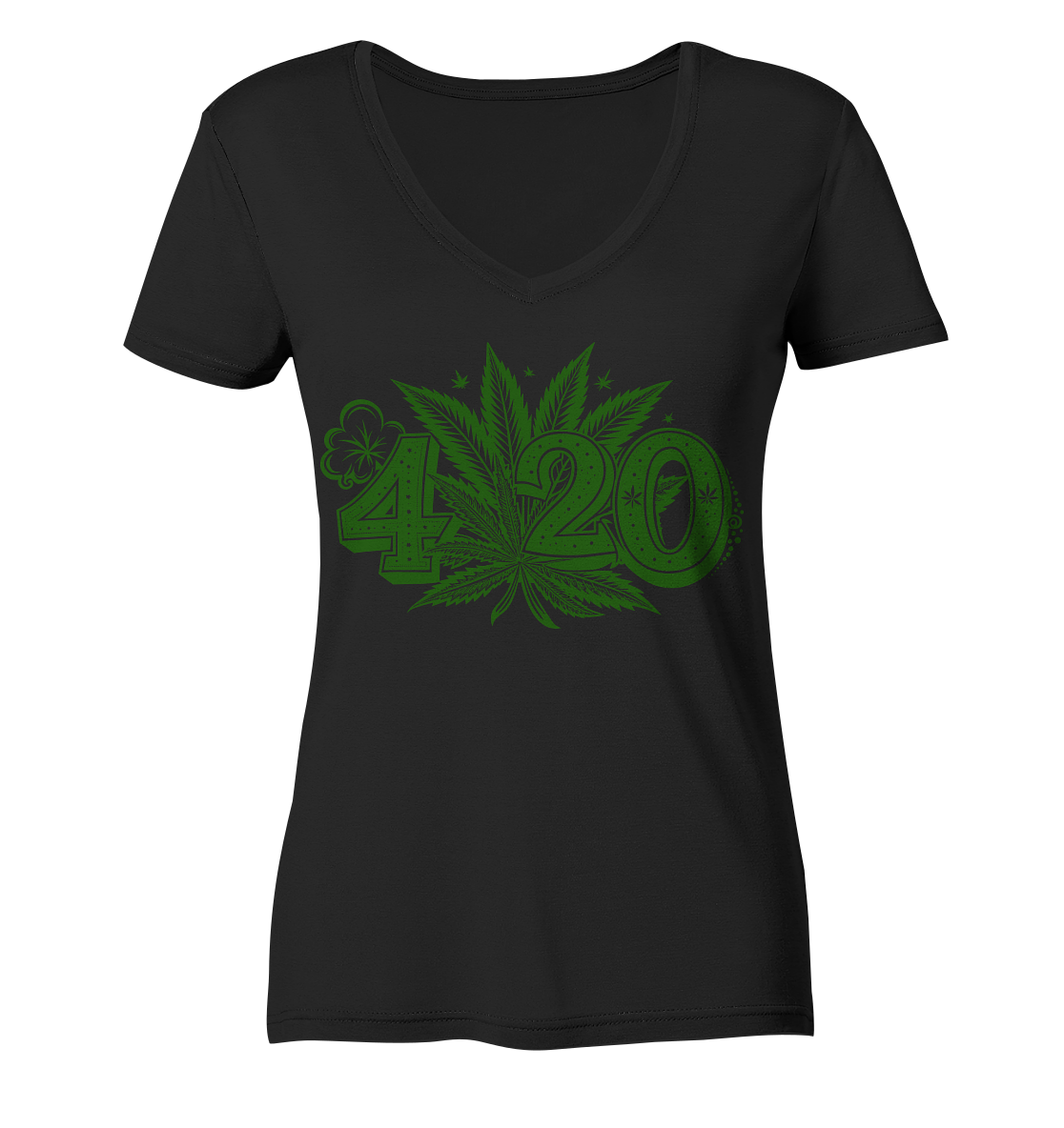 420 - Ladies V-Neck Shirt