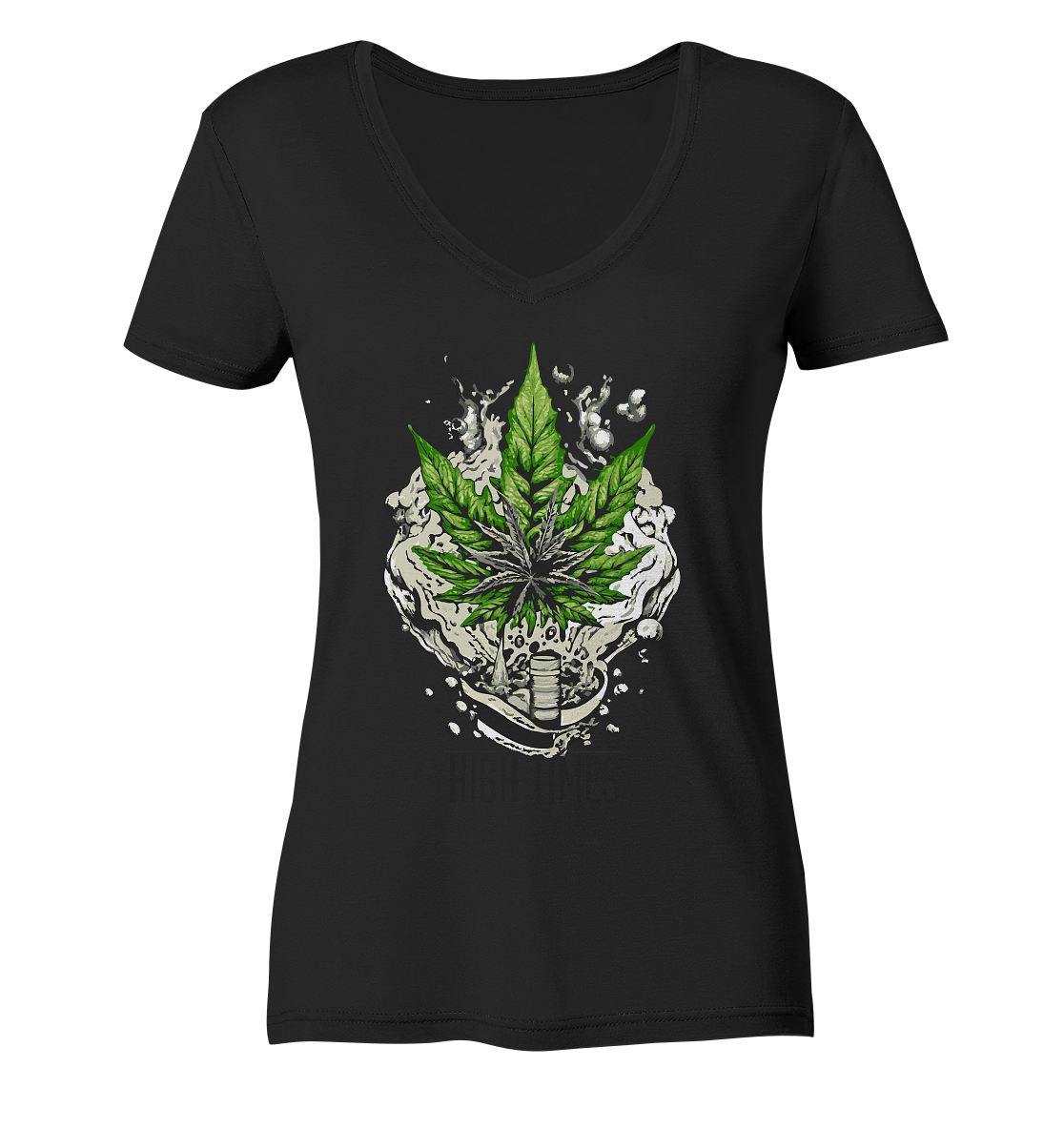 High Times Rocks - Ladies V-Neck Shirt