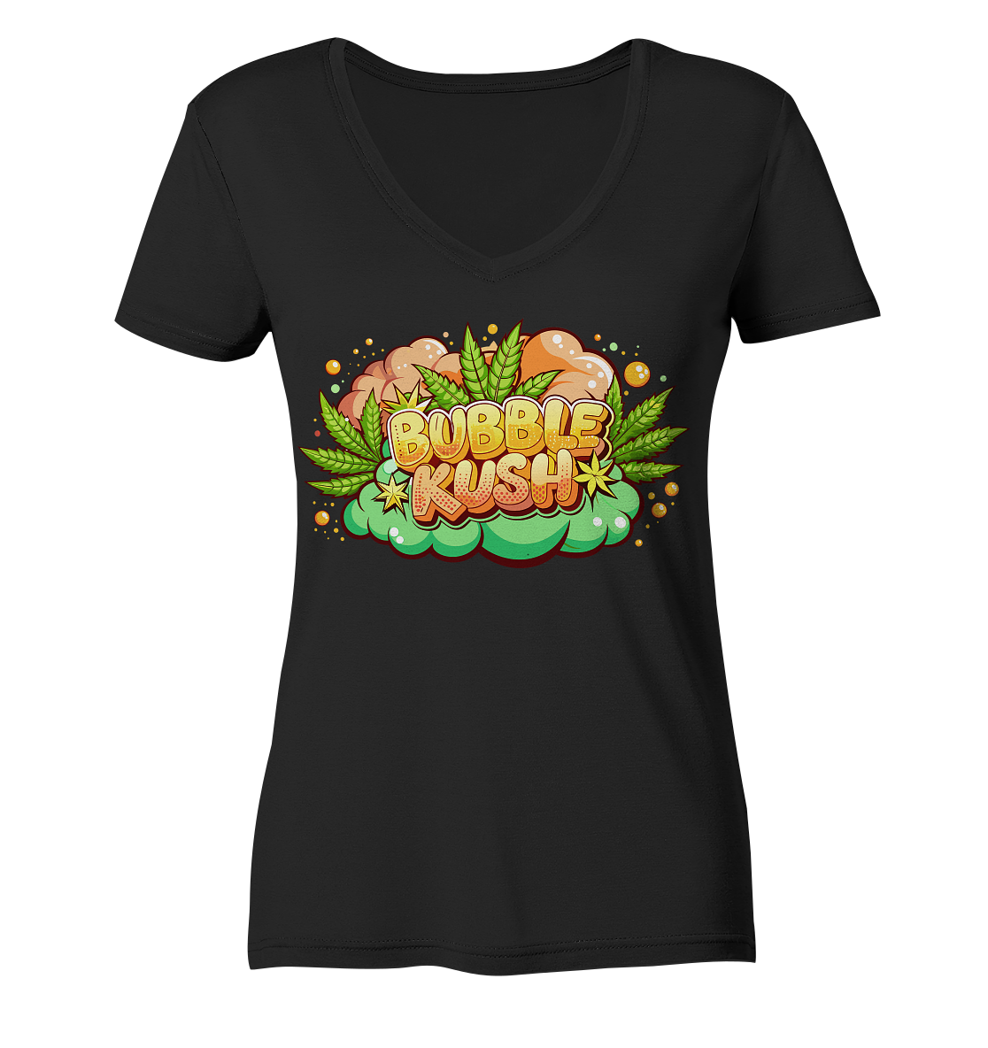 Bubble Kush - Ladies V-Neck Shirt