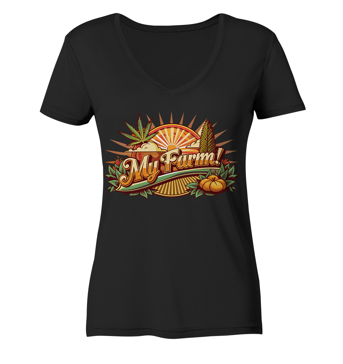 My Farm - Ladies V-Neck Shirt