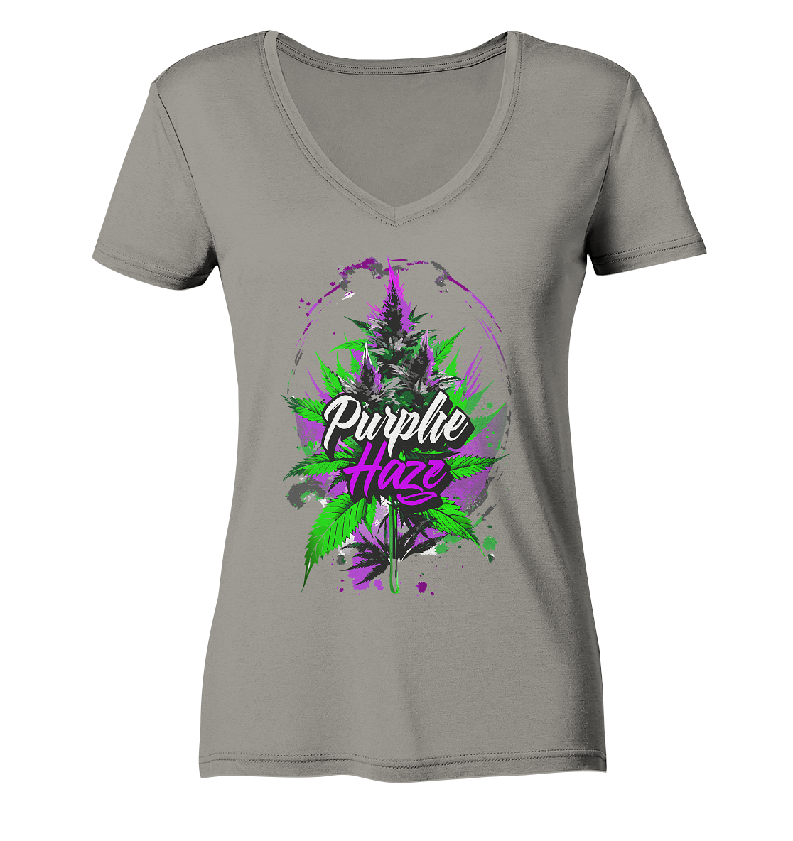 Purple Haze - Ladies V-Neck Shirt