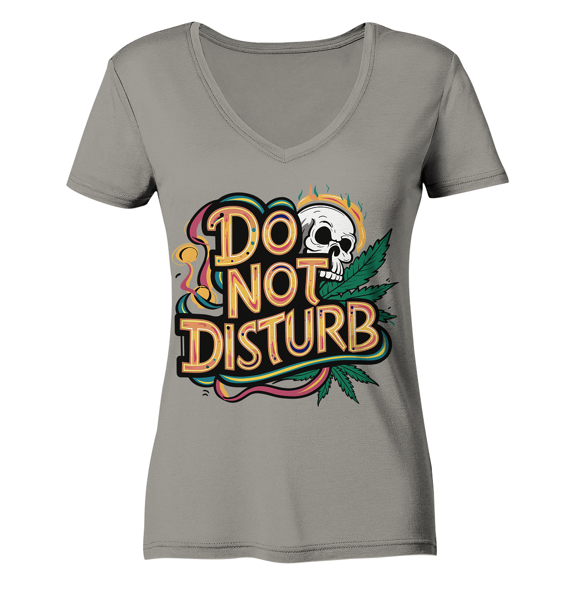 Do Not Disturb - Ladies V-Neck Shirt