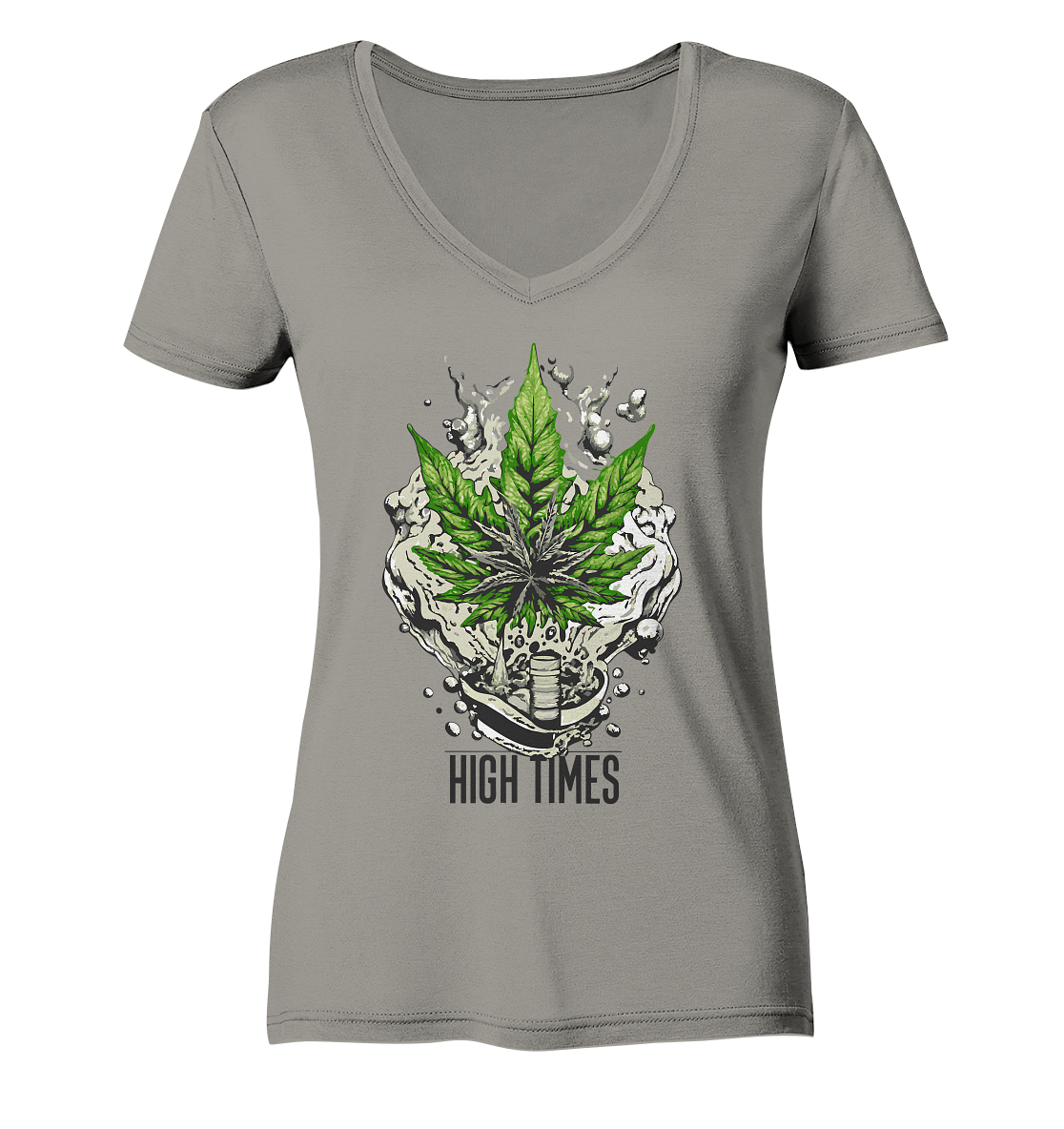 High Times Rocks - Ladies V-Neck Shirt