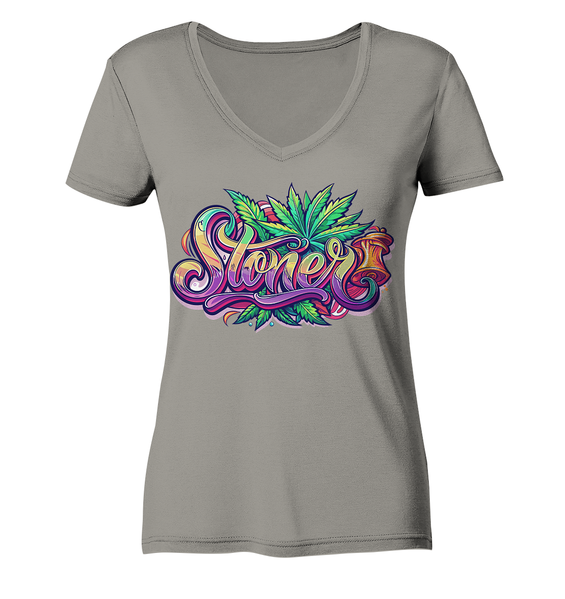 Color Stoner - Ladies V-Neck Shirt