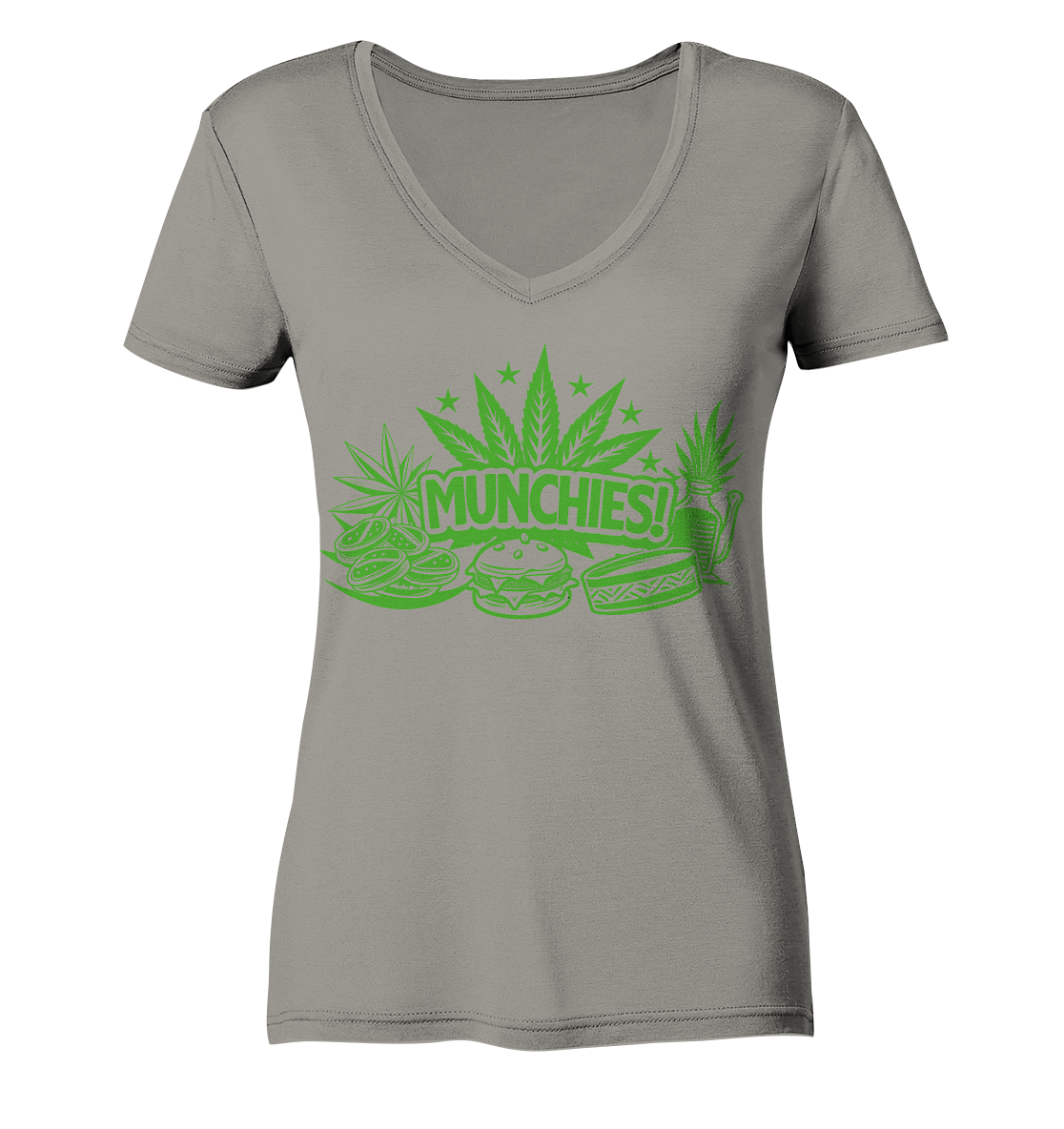 Munchies - Ladies V-Neck Shirt