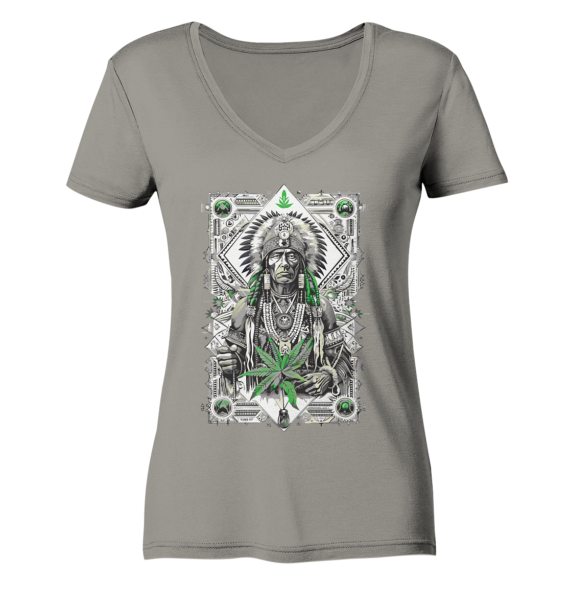 Indian - Ladies V-Neck Shirt