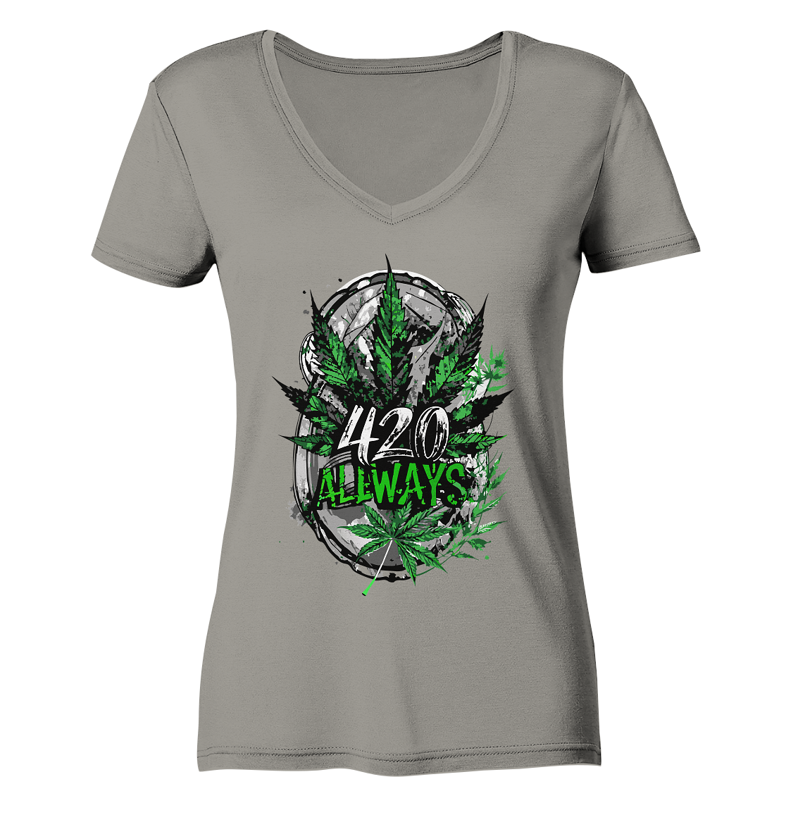 420 Always - Ladies V-Neck Shirt