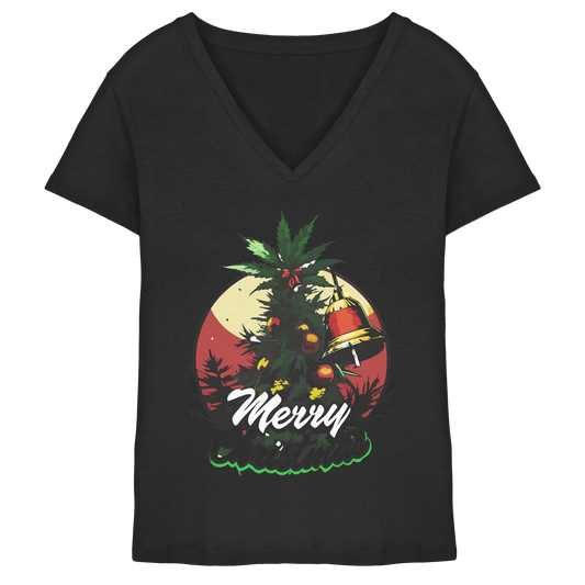 Christmas Bell - Ladies V-Neck Shirt
