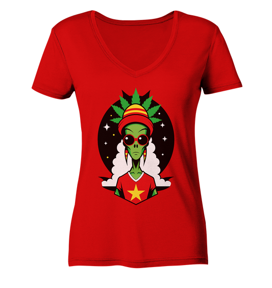 Alien - Ladies V-Neck Shirt