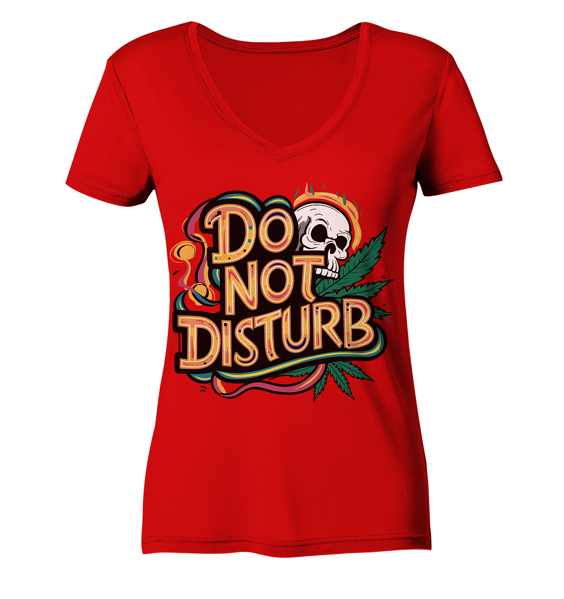 Do Not Disturb - Ladies V-Neck Shirt