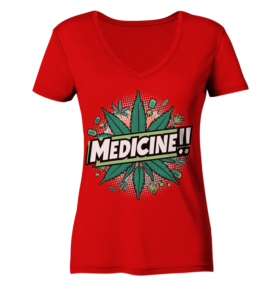 Medicine - Ladies V-Neck Shirt