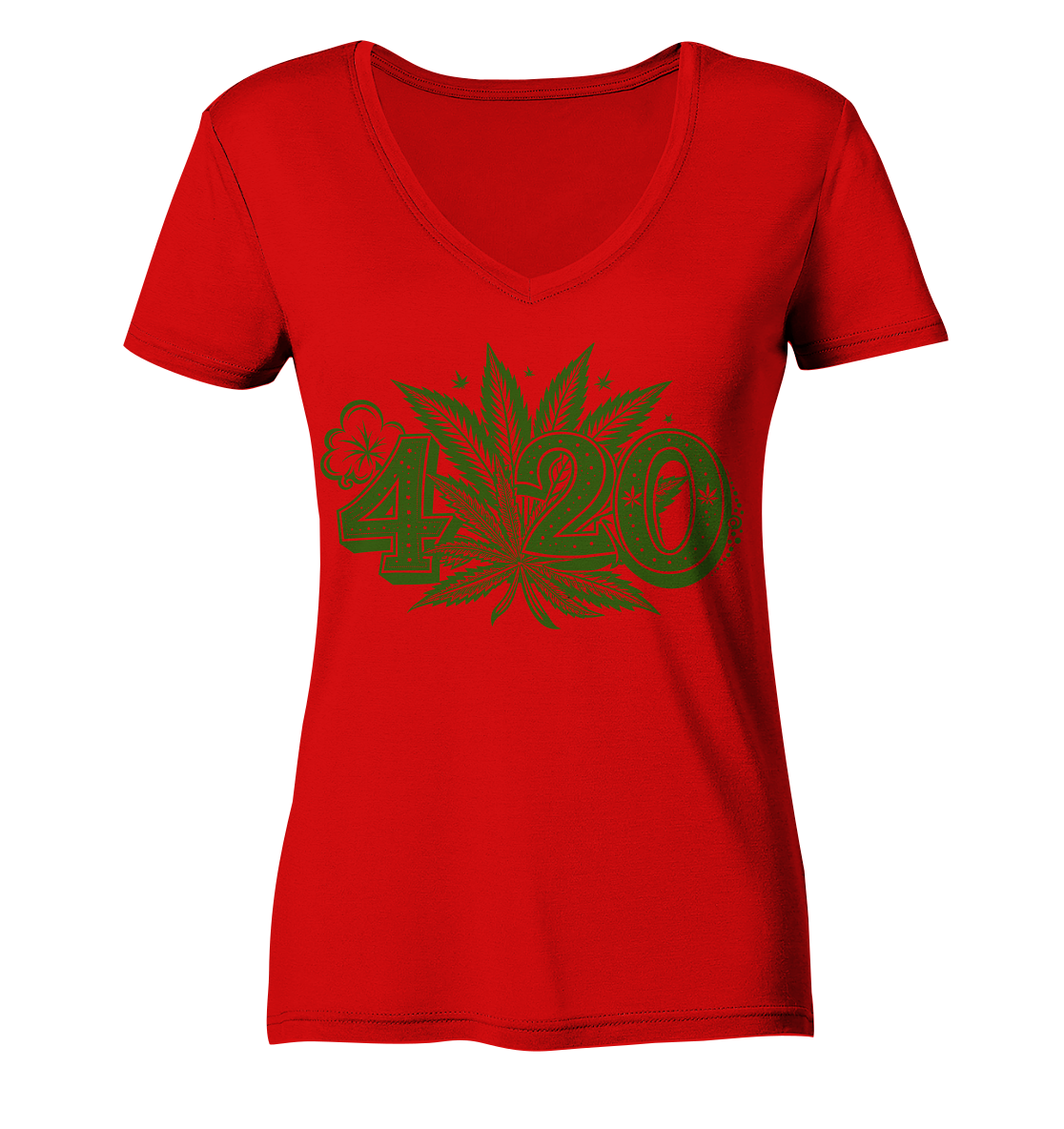 420 - Ladies V-Neck Shirt