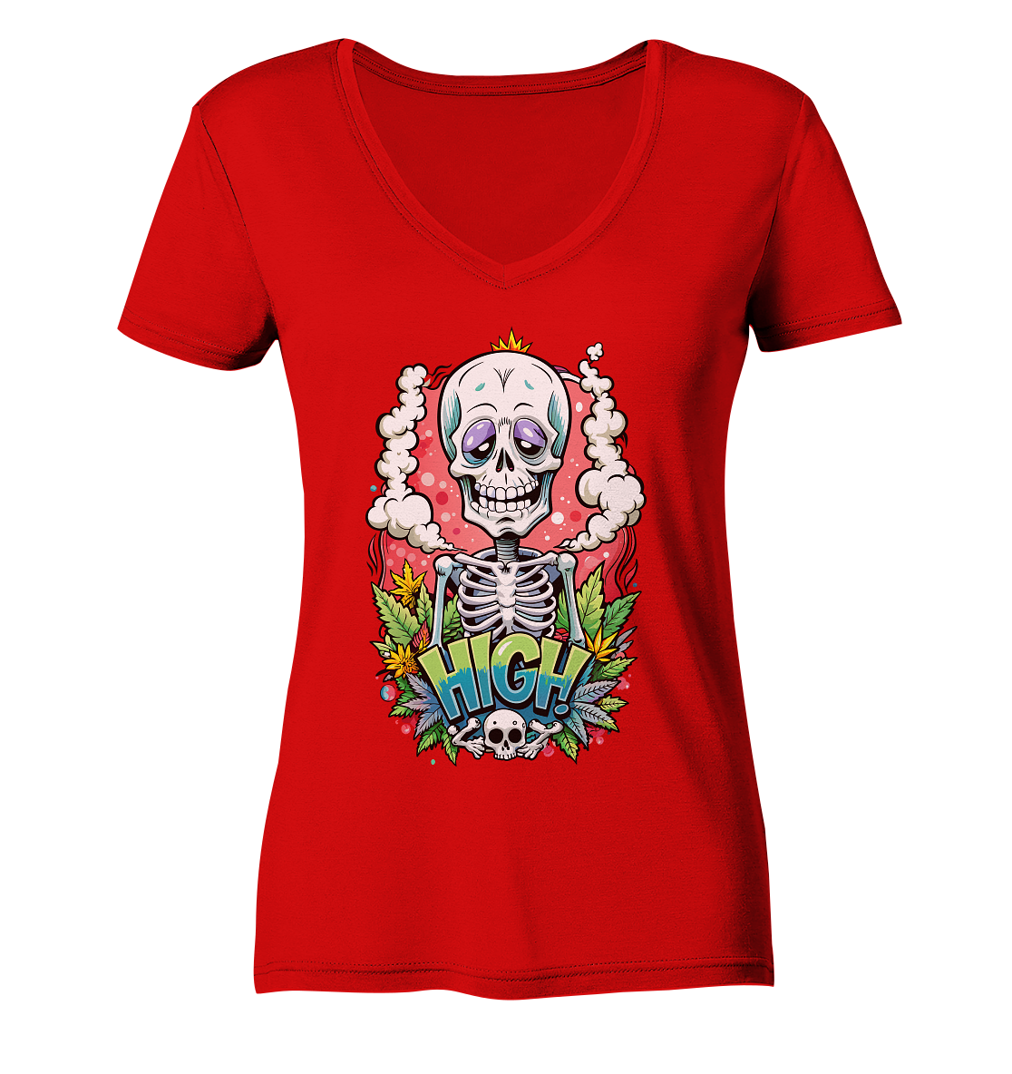 High Skelekton - Ladies V-Neck Shirt