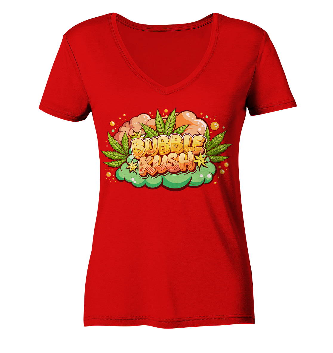 Bubble Kush - Ladies V-Neck Shirt