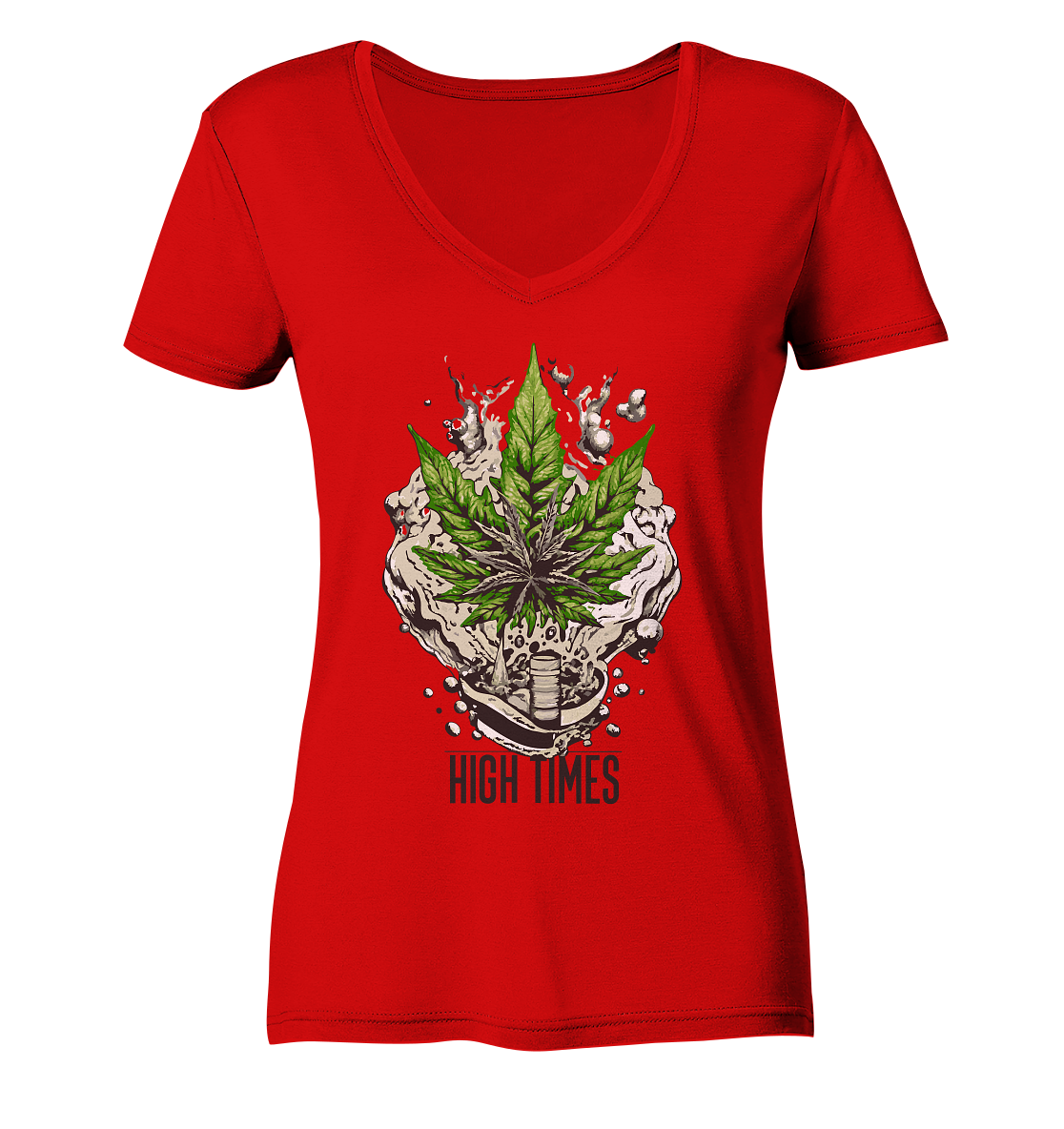 High Times Rocks - Ladies V-Neck Shirt