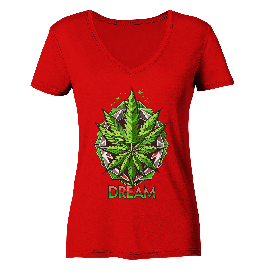 Dream Leaf - Ladies V-Neck Shirt