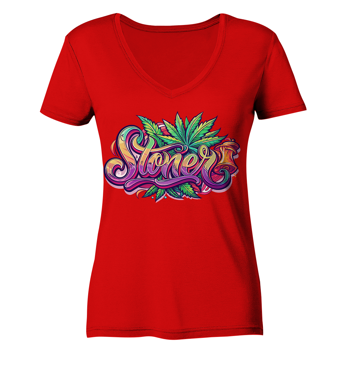 Color Stoner - Ladies V-Neck Shirt