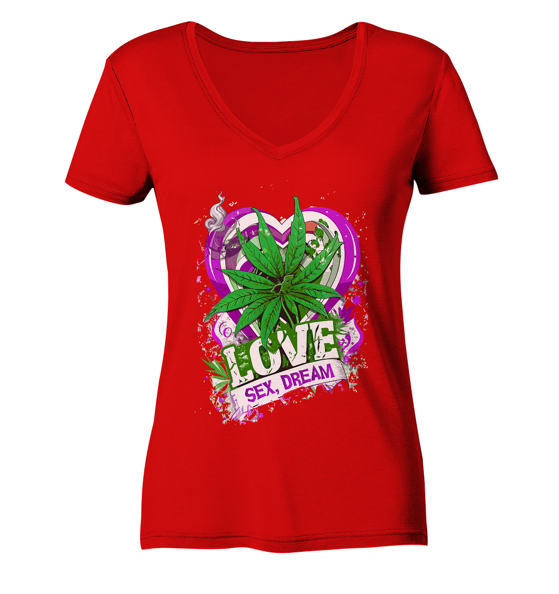 Love S#X Dream - Ladies V-Neck Shirt