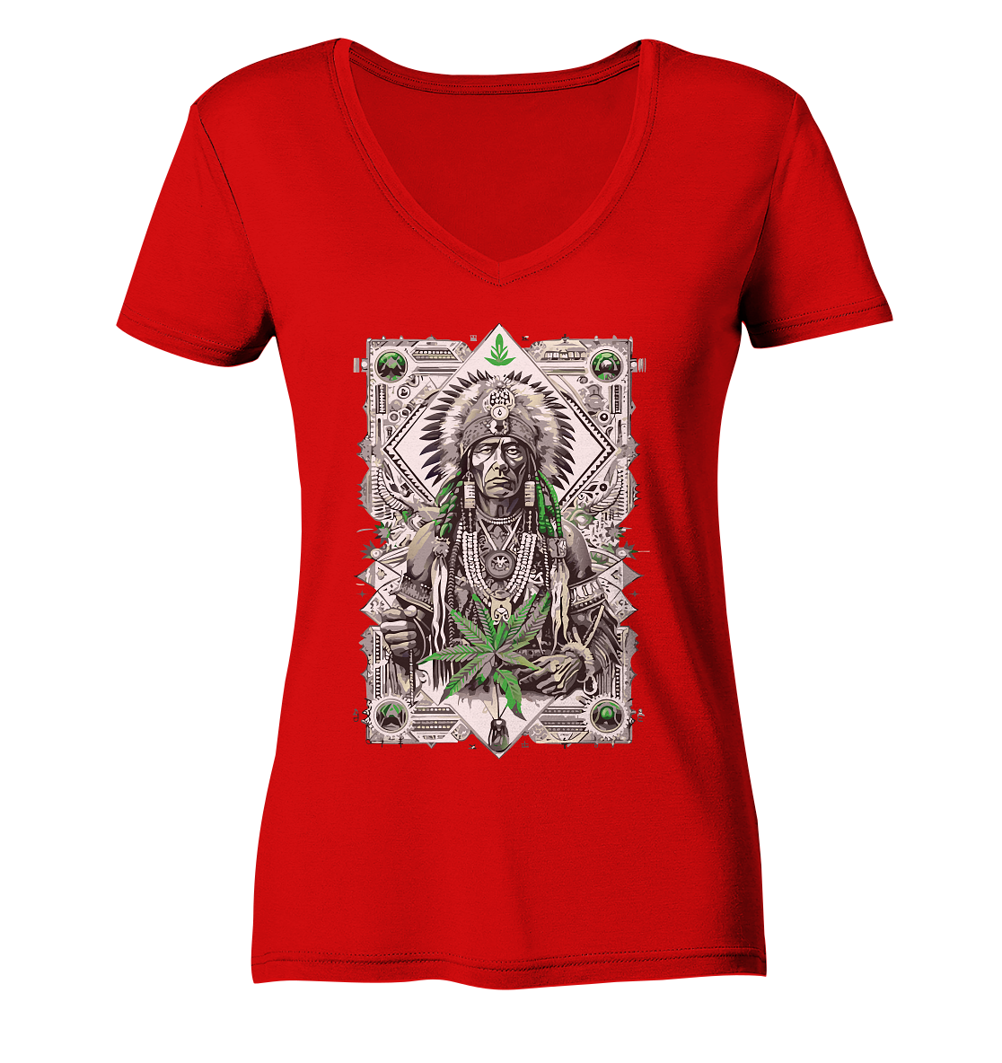 Indian - Ladies V-Neck Shirt