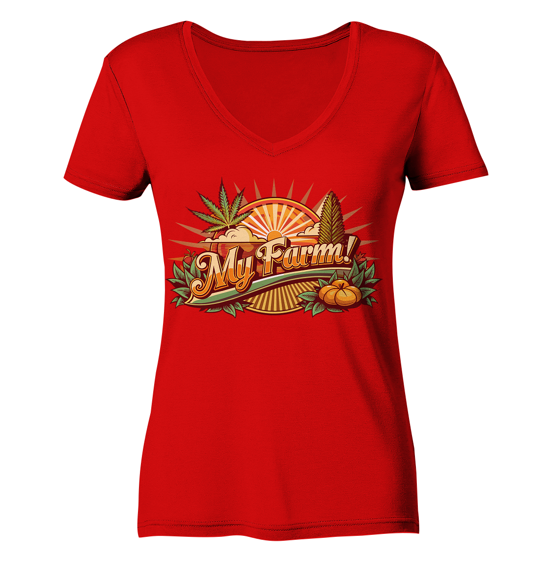 My Farm - Ladies V-Neck Shirt